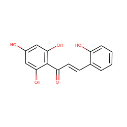 O=C(/C=C/c1ccccc1O)c1c(O)cc(O)cc1O ZINC000014505639