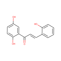 O=C(/C=C/c1ccccc1O)c1cc(O)ccc1O ZINC000004252711