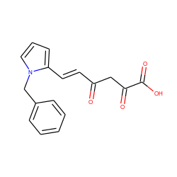 O=C(/C=C/c1cccn1Cc1ccccc1)CC(=O)C(=O)O ZINC000029465465