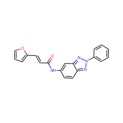 O=C(/C=C/c1ccco1)Nc1ccc2nn(-c3ccccc3)nc2c1 ZINC000000135758