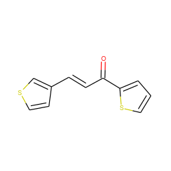 O=C(/C=C/c1ccsc1)c1cccs1 ZINC000017222026