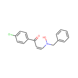 O=C(/C=C\N(O)Cc1ccccc1)c1ccc(Cl)cc1 ZINC000027327703