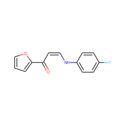 O=C(/C=C\Nc1ccc(F)cc1)c1ccco1 ZINC000007991370