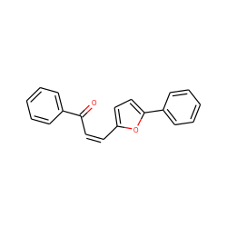 O=C(/C=C\c1ccc(-c2ccccc2)o1)c1ccccc1 ZINC000013125342