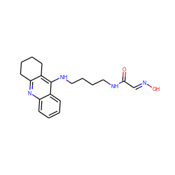 O=C(/C=N/O)NCCCCNc1c2c(nc3ccccc13)CCCC2 ZINC000149780779