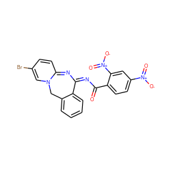 O=C(/N=C1/N=C2C=CC(Br)=CN2Cc2ccccc21)c1ccc([N+](=O)[O-])cc1[N+](=O)[O-] ZINC000003218760