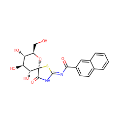 O=C(/N=C1/NC(=O)[C@]2(O[C@H](CO)[C@@H](O)[C@H](O)[C@H]2O)S1)c1ccc2ccccc2c1 ZINC000098209159