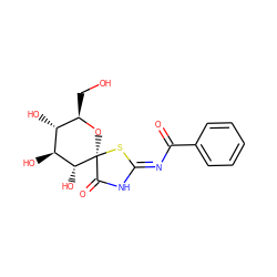 O=C(/N=C1/NC(=O)[C@]2(O[C@H](CO)[C@@H](O)[C@H](O)[C@H]2O)S1)c1ccccc1 ZINC000098209152