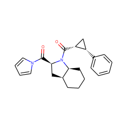 O=C([C@@H]1C[C@@H]1c1ccccc1)N1[C@H](C(=O)n2cccc2)C[C@@H]2CCCC[C@@H]21 ZINC000026471150