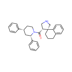 O=C([C@@H]1CNC[C@]12CCCc1ccccc12)N1CC[C@@H](c2ccccc2)C[C@H]1c1ccccc1 ZINC000073220343