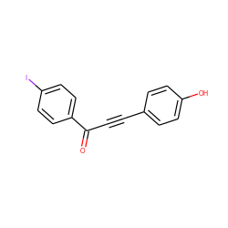 O=C(C#Cc1ccc(O)cc1)c1ccc(I)cc1 ZINC000066112052