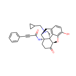 O=C(C#Cc1ccccc1)N[C@@]12CCC(=O)[C@@H]3Oc4c(O)ccc5c4[C@@]31CCN(CC1CC1)[C@@H]2C5 ZINC000045289993