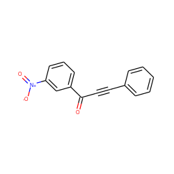 O=C(C#Cc1ccccc1)c1cccc([N+](=O)[O-])c1 ZINC000000275255