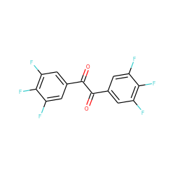 O=C(C(=O)c1cc(F)c(F)c(F)c1)c1cc(F)c(F)c(F)c1 ZINC000013642867