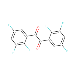 O=C(C(=O)c1cc(F)cc(F)c1F)c1cc(F)cc(F)c1F ZINC000028713889