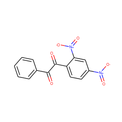 O=C(C(=O)c1ccc([N+](=O)[O-])cc1[N+](=O)[O-])c1ccccc1 ZINC000002519749