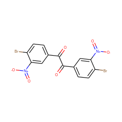 O=C(C(=O)c1ccc(Br)c([N+](=O)[O-])c1)c1ccc(Br)c([N+](=O)[O-])c1 ZINC000003152345