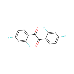 O=C(C(=O)c1ccc(F)cc1F)c1ccc(F)cc1F ZINC000028713883