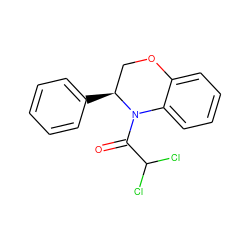 O=C(C(Cl)Cl)N1c2ccccc2OC[C@@H]1c1ccccc1 ZINC000001392392