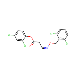 O=C(C/C=N\OCc1c(Cl)cccc1Cl)Oc1ccc(Cl)cc1Cl ZINC000012956163