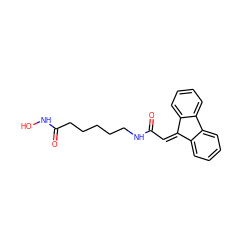 O=C(C=C1c2ccccc2-c2ccccc21)NCCCCCC(=O)NO ZINC000003817863