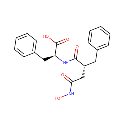 O=C(C[C@@H](Cc1ccccc1)C(=O)N[C@@H](Cc1ccccc1)C(=O)O)NO ZINC000005138994