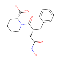 O=C(C[C@@H](Cc1ccccc1)C(=O)N1CCCC[C@@H]1C(=O)O)NO ZINC000026574113