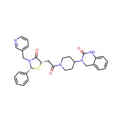 O=C(C[C@@H]1S[C@H](c2ccccc2)N(Cc2cccnc2)C1=O)N1CCC(N2Cc3ccccc3NC2=O)CC1 ZINC000103267688