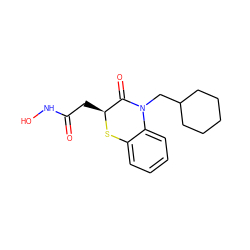 O=C(C[C@@H]1Sc2ccccc2N(CC2CCCCC2)C1=O)NO ZINC000029249934