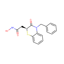 O=C(C[C@@H]1Sc2ccccc2N(Cc2ccccc2)C1=O)NO ZINC000029253666