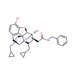 O=C(C[C@H]1N(CC2CC2)[C@@]23CC[C@]1(O)[C@@H]1Oc4c(O)ccc5c4[C@]12CCN(CC1CC1)[C@@H]3C5)NCc1ccccc1 ZINC000103145084