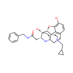 O=C(C[C@H]1N[C@@]23CC[C@]1(O)[C@@H]1Oc4c(O)ccc5c4[C@]12CCN(CC1CC1)[C@@H]3C5)NCc1ccccc1 ZINC000103145059