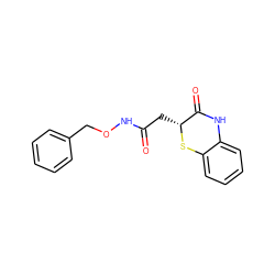 O=C(C[C@H]1Sc2ccccc2NC1=O)NOCc1ccccc1 ZINC000008096828