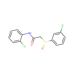 O=C(C[S@@+]([O-])c1cccc(Cl)c1)Nc1ccccc1Cl ZINC000005278073