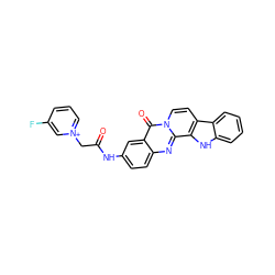 O=C(C[n+]1cccc(F)c1)Nc1ccc2nc3c4[nH]c5ccccc5c4ccn3c(=O)c2c1 ZINC000096258339