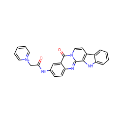 O=C(C[n+]1ccccc1)Nc1ccc2nc3c4[nH]c5ccccc5c4ccn3c(=O)c2c1 ZINC000096258341