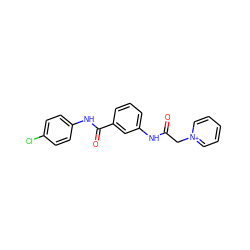 O=C(C[n+]1ccccc1)Nc1cccc(C(=O)Nc2ccc(Cl)cc2)c1 ZINC000049583047