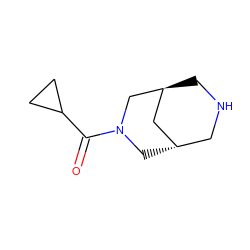 O=C(C1CC1)N1C[C@H]2CNC[C@@H](C2)C1 ZINC000101570350