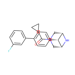 O=C(C1CC1)N1C[C@H]2N[C@@H](C1)[C@H]2c1ccc(-c2cccc(F)c2)cc1 ZINC000100108231