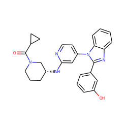 O=C(C1CC1)N1CCC[C@@H](Nc2cc(-n3c(-c4cccc(O)c4)nc4ccccc43)ccn2)C1 ZINC000095586236