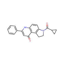 O=C(C1CC1)N1CCc2c1ccc1[nH]c(-c3ccccc3)cc(=O)c21 ZINC000473116246