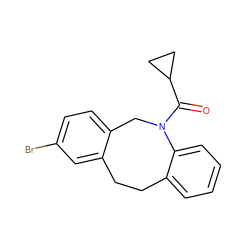 O=C(C1CC1)N1Cc2ccc(Br)cc2CCc2ccccc21 ZINC000036311177