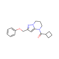 O=C(C1CCC1)N1CCCn2nc(COc3ccccc3)cc21 ZINC000473153091