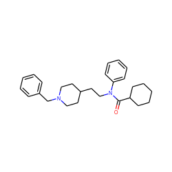 O=C(C1CCCCC1)N(CCC1CCN(Cc2ccccc2)CC1)c1ccccc1 ZINC000013730942