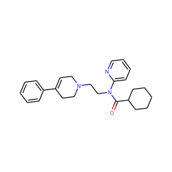 O=C(C1CCCCC1)N(CCN1CC=C(c2ccccc2)CC1)c1ccccn1 ZINC000095553913