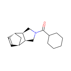 O=C(C1CCCCC1)N1C[C@H]2[C@H]3C=C[C@@H](C3)[C@H]2C1 ZINC000452219117