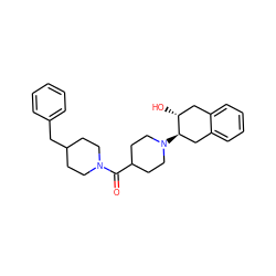 O=C(C1CCN([C@@H]2Cc3ccccc3C[C@H]2O)CC1)N1CCC(Cc2ccccc2)CC1 ZINC000049067820