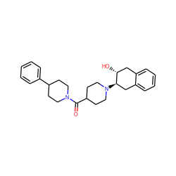 O=C(C1CCN([C@@H]2Cc3ccccc3C[C@H]2O)CC1)N1CCC(c2ccccc2)CC1 ZINC000049067690