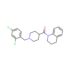 O=C(C1CCN(Cc2ccc(Cl)cc2Cl)CC1)N1CCCc2ccccc21 ZINC000030946789