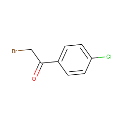 O=C(CBr)c1ccc(Cl)cc1 ZINC000000159769